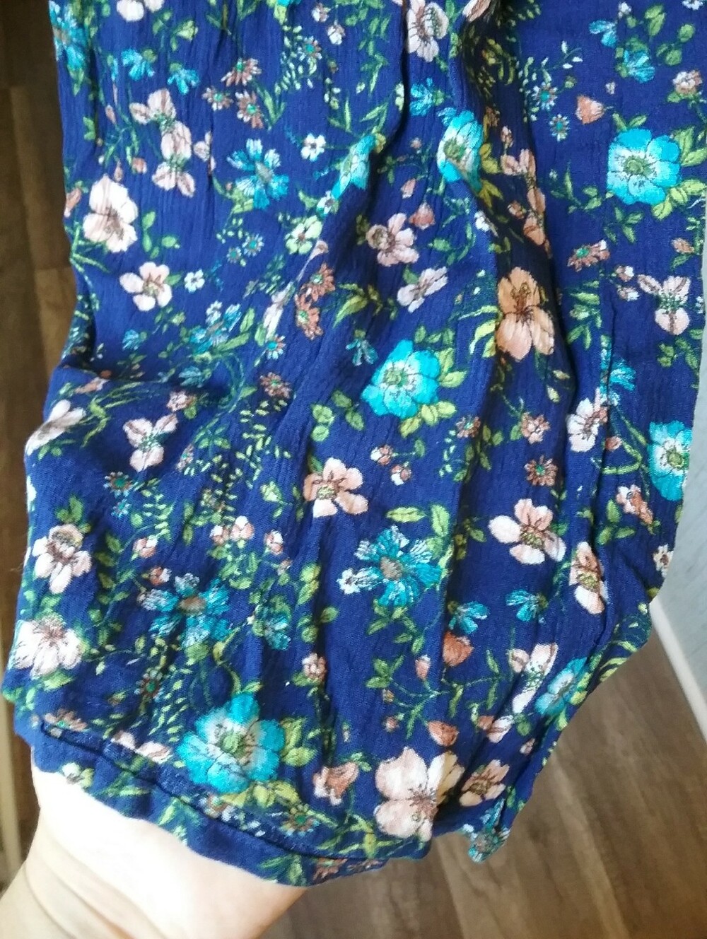 Xhilaration Small Floral Print Tie Front Flowy Bohemian Wide Leg Pants